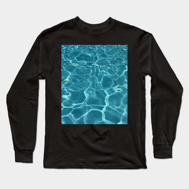 Turbulence flow in the sea, Abstract, Swimming, Travel, Sea, Seaside Long Sleeve T-Shirt by Pop-clothes